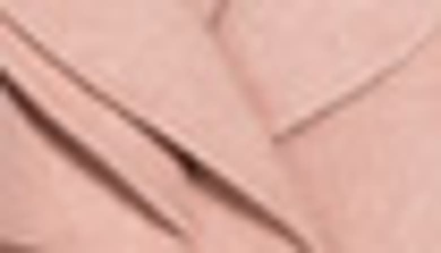 Belle & Bloom I'm Yours Double Breasted Wool Blend Coat In Blush
