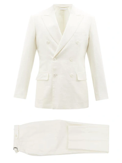 Brioni Virgilio Linen-blend Twill Suit In White | ModeSens