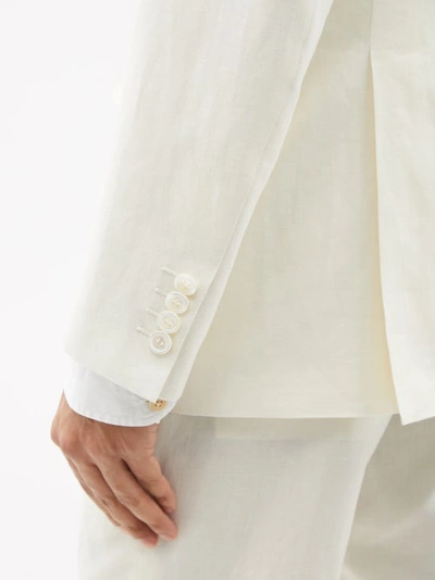 Brioni Virgilio Linen-blend Twill Suit In White | ModeSens