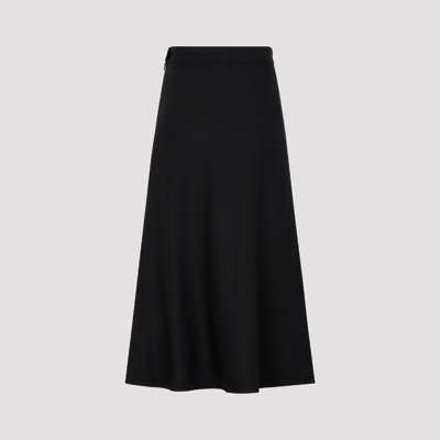 Shop Balenciaga Wool Skirt In Black