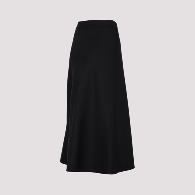 Shop Balenciaga Wool Skirt In Black