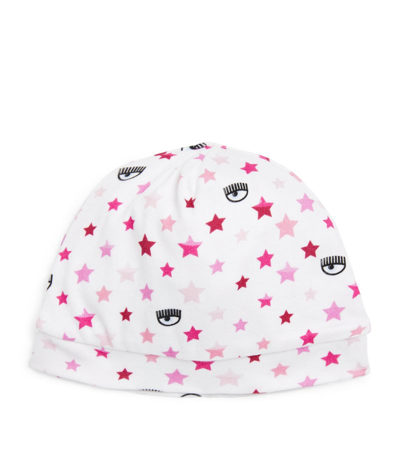Shop Chiara Ferragni Star Print Hat In Pink