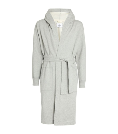 Shop Reigning Champ Hooded Robe In Grey