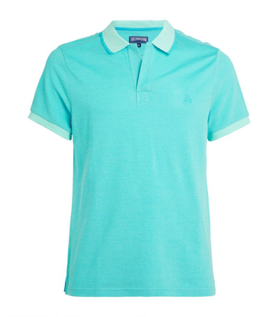 Shop Vilebrequin Logo Polo Shirt In Blue