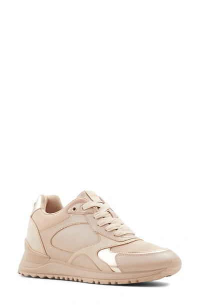 Shop Aldo Praylian Sneaker In Bone Faux Leather