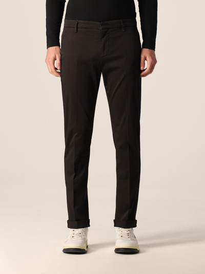 Shop Dondup Gaubert  Trousers In Stretch Cotton In Black