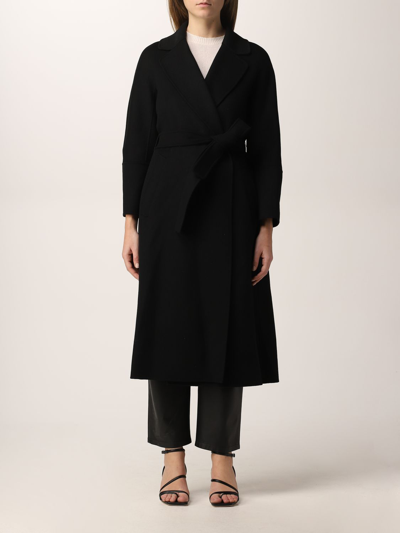 Shop 's Max Mara Wool Coat In Black