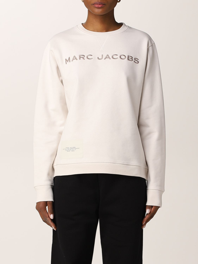 Shop Marc Jacobs Cotton Sweatshirt With Logo In Grey