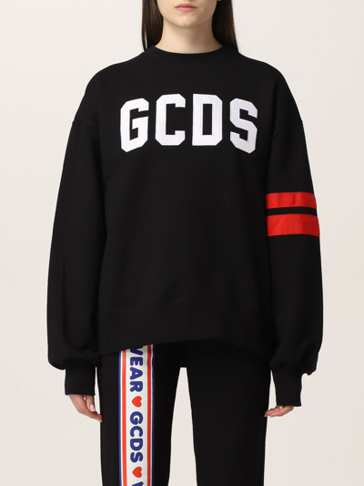 Shop Gcds Over  Sweatshirt With Big Logo In Black