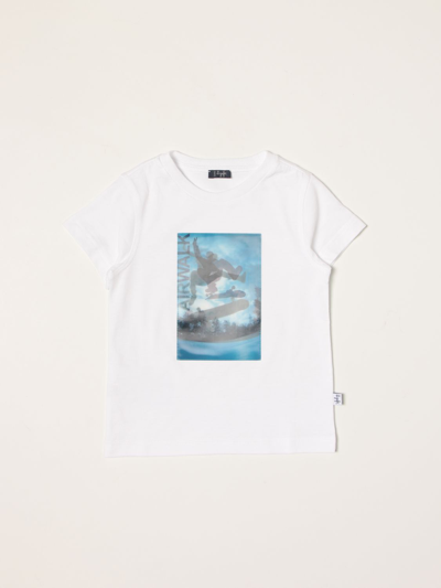 Shop Il Gufo T-shirt In Cotton With Graphic Print In White