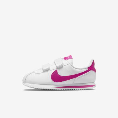 Shop Nike Cortez Basic Sl Little Kids' Shoes In White