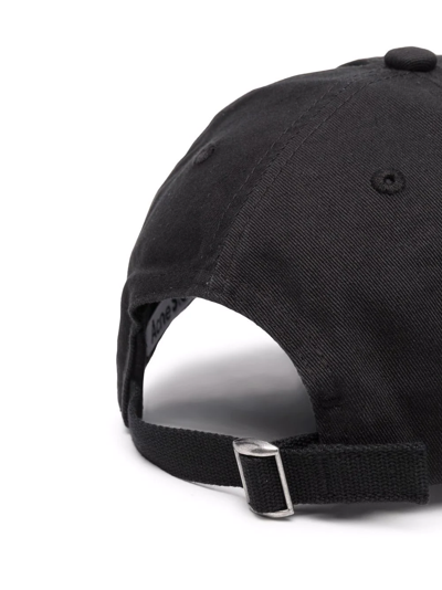 Acne Studios Curved-peak Baseball Cap In Schwarz