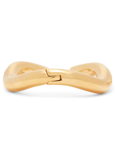 Charlotte Chesnais Gold Vermeil Maxi Wave Hoop Earrings In Gold