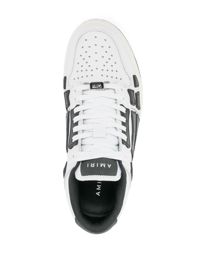 Shop Amiri Skel Top Low Sneakers In Weiss