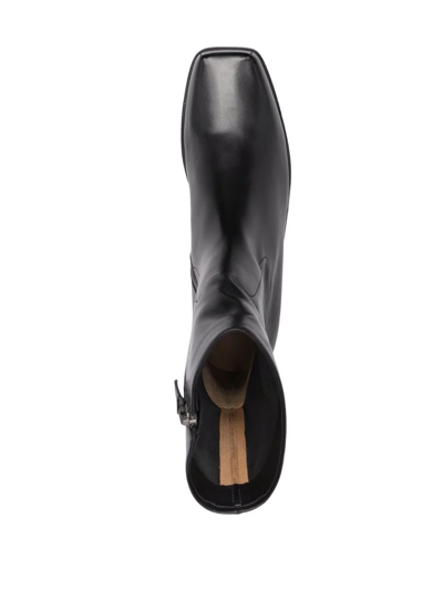 Marsèll Square-toe Block-heel Boots In Schwarz