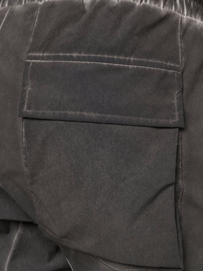 Shop Thom Krom Drawstring-waist Drop-crotch Shorts In Grau