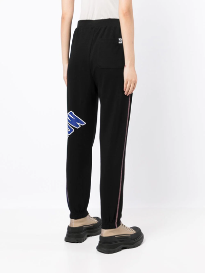 Aape By A Bathing Ape Logo-print Tapered Trousers In Schwarz