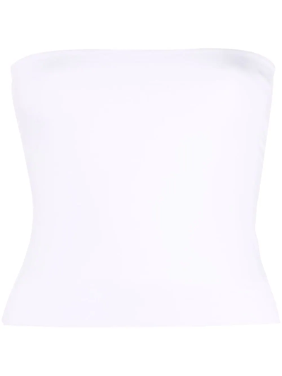 Shop Brunello Cucinelli Bandeau-style Top In Weiss