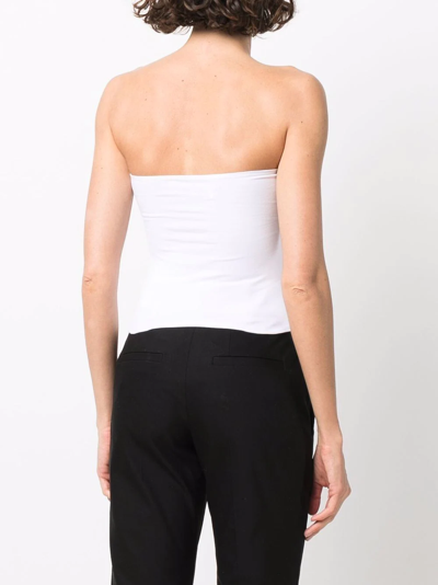 Shop Brunello Cucinelli Bandeau-style Top In Weiss