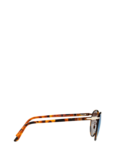 Shop Persol Sunglasses In Brown &amp; Striped Grey &amp; Beige