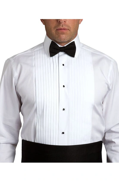 Shop David Donahue Silk Pre Tied Bow Tie In Blk Faille