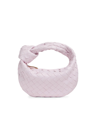 Shop Bottega Veneta Women's Mini Jodie Intrecciato Leather Top-handle Bag In Bliss