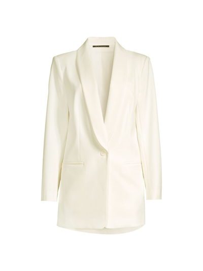 Shop Elie Tahari Women's Crepe Shawl-collar Blazer In Sky White