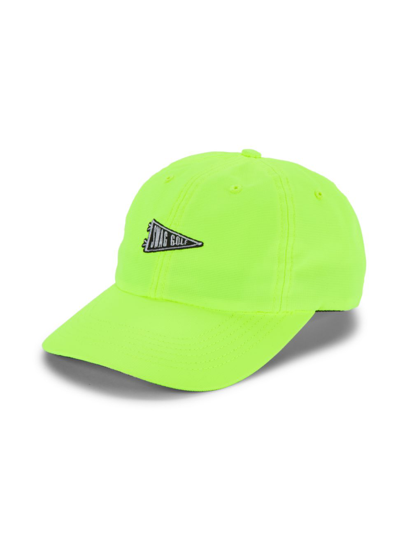 Shop Swag Golf Men's Drop 001.1  Pennant Dad Cap In Neon Yellow Black
