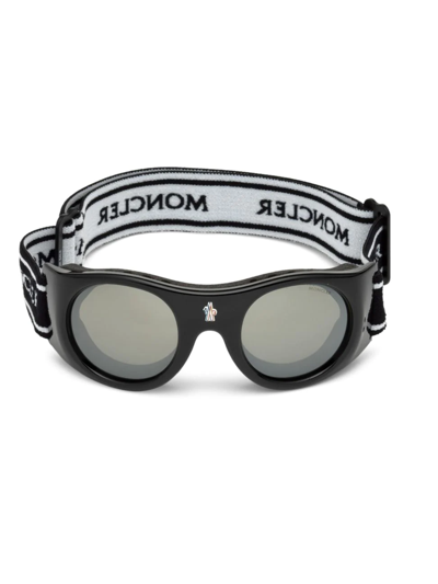 Shop Moncler City Goggles In Black