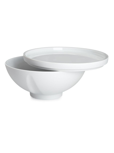 Shop Degrenne Paris L'econome By Starck 2-piece Medium Bowl & Plate Set In White