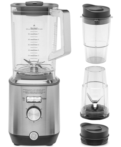 Shop Gea 64 Oz. Blender With Personal Cups 1000 Watts In Stainless Steel