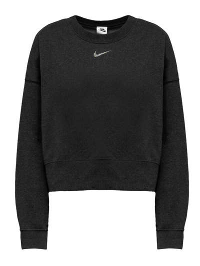 Shop Nike Essentials Crewneck Sweatshirt In Black