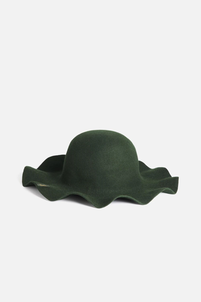Shop Ami Alexandre Mattiussi Borsalino X Ami Hat In Green