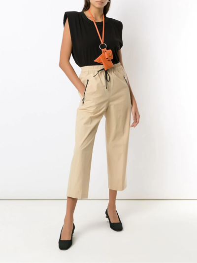Sarah Chofakian Leather Splash Wallet In Orange