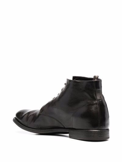 Shop Officine Creative Lace-up Leather Boots In Braun