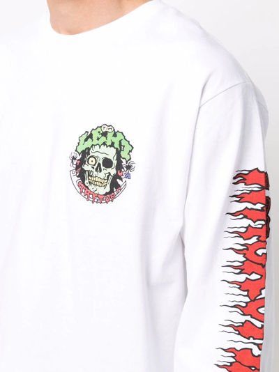 Shop Wacko Maria X Tim Lehi Graphic-print Long-sleeve T-shirt In Weiss