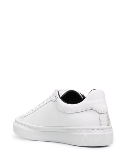 Shop Fabiana Filippi Textured Low-top Sneakers In White