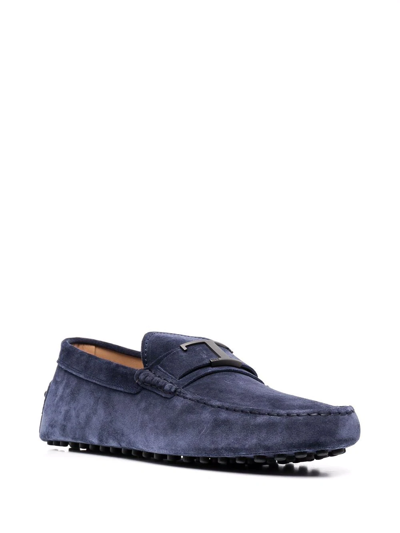 Tod's City Gommino Loafers In Blau