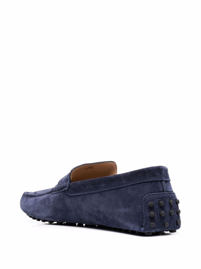 Tod's City Gommino Loafers In Blau