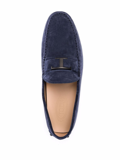 Tod's City Gommino Loafers In Blau