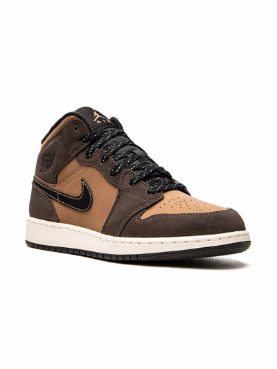 Shop Jordan Air  1 Mid Se "earth Tone" Sneakers In Brown
