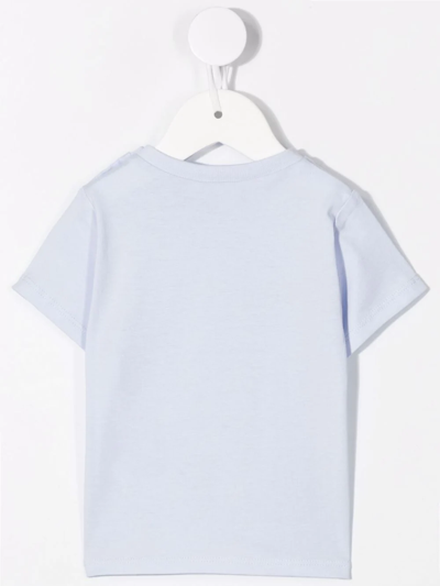 Shop Bosswear Logo-print Cotton T-shirt In Blue
