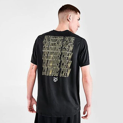Shop Adidas Team Men's Adidas Columbus Crew Graphic Print Soccer T-shirt In Black