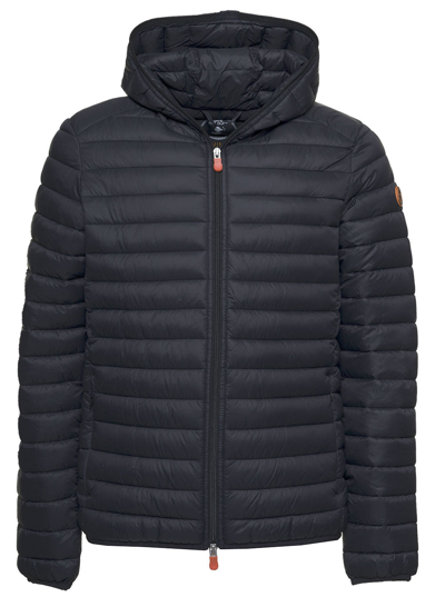 Shop Save The Duck Black Quilted Nylon Down Jacket