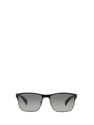 Prada Pr 51os Matte Black / Black Sunglasses In Grey | ModeSens
