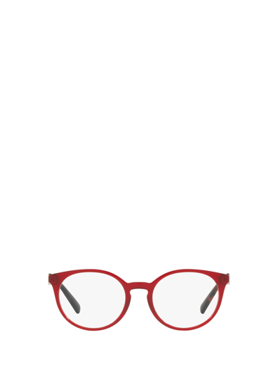 Shop Valentino Eyewear Eyeglasses In Red Transparent
