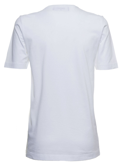 Shop Dsquared2 White Cotton T-shirt With Logo Print