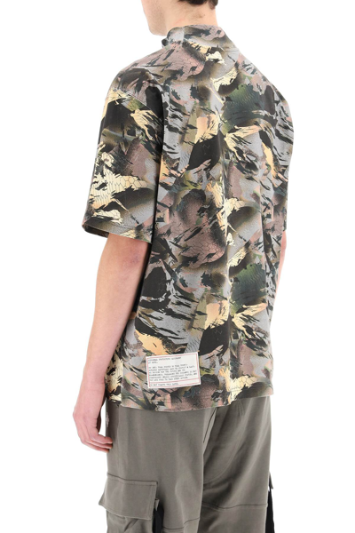 Shop Heron Preston Camouflage Print T-shirt In Green,black,beige