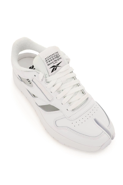 Shop Maison Margiela Mm X Reebok Classic Tabi Decortique Low Sneakers In White