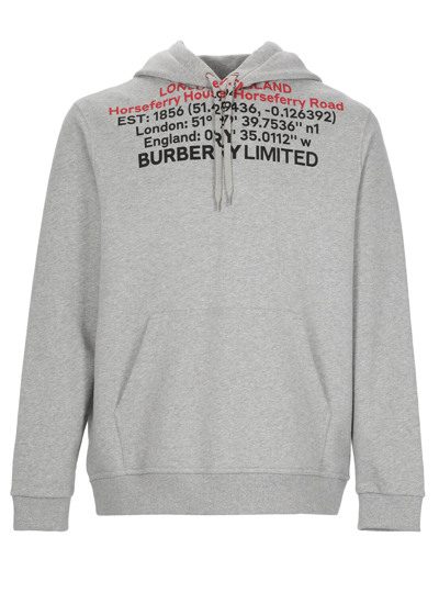 Shop Burberry Sweaters In Pale Grey Melange